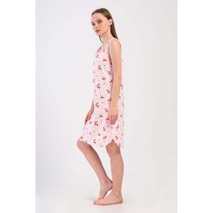 Túnica Ovalada KADIN P.SUPREM O YAKA GENIS ASKILI BIBILALI ETEGI - Rosa - Rosa - Product Image 3