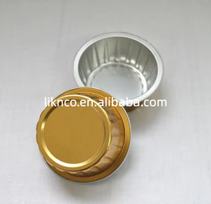 Casserole en aluminium doré jetable de qualité alimentaire pour la restauration, la pâtisserie et la cuisine - Product Image 5