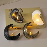 Ramadan Mubarak décoration LED veilleuse Table ornements Eid lune étoile bougie lampe musulman Ramadan décorations pour la maison
