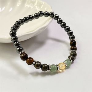 Bracelet en pierre naturelle avec perles de verre colorées, signe du zodiaque, énergie, design professionnel fluide, conditions de paiement flexibles - Product Image 5