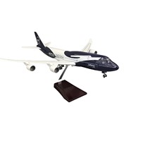 Modèle d'avion Lufthansa 747-8 Century Edition de 47 cm, avec son et lumière, simulation sonore, objet de collection, ornement de décoration, cadeau de Noël