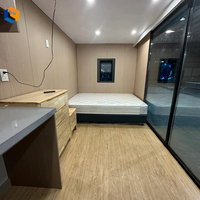 Conception de maison capsule préfabriquée, cabine modulaire compacte pour un usage résidentiel à faible coût