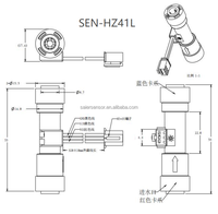 Pabrik menyesuaikan 1/4 "Sensor aliran air Meter plastik Hall Sensor aliran magnetik Sensor aliran air untuk mesin penjual otomatis