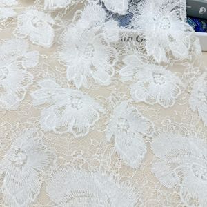 Proveedor de Telas: Tela de Encaje Floral Doble con Contorno, Malla con Patrón Floral <span class=keywords><strong>para</strong></span> Vestido de Noche, Fiesta o Novia - Product Image 1
