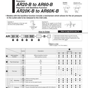 SMC orijinal orijinal modüler basınç düşürücü vana AR50-10-B/AR50-10BE-B/AR50-10BG-B/AR50-10G-B orijinal pnömatik parçalar - Product Image 6