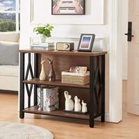 Étagère de rangement en bois d'ingénierie de style industriel moderne, gain de place, pour salon et chambre