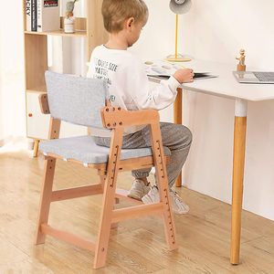 Kids Dining Chair Adjustable Study Wooden High for <b>Toddlers</b> - Product Image 2