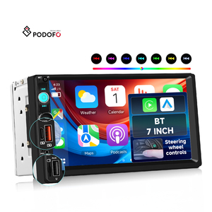 <span class=keywords><strong>Radio</strong></span> de Auto Podofo 2 Din, Estéreo, Reproductor MP5 de 7 Pulgadas, Carplay y Android Auto Inalámbricos, DAB, SWC, Tipo-C/USB, 1 Año de Garantía - Product Image 1