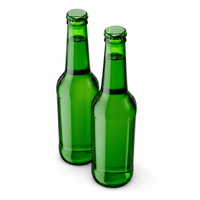 Offre Spéciale – Bouteilles en Verre Transparentes de 330 ml, 33 cl, 25 cl pour Boissons Gazeuses, Jus, Lait de Soja et Bière