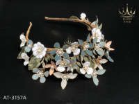 AFLODY Offre Spéciale Usine En Gros Personnalisé Bijoux Fleurs Avec Des Couleurs Indien et Dubaï Tiata Or Accessoires De Cheveux De Mariée