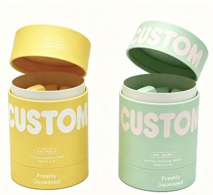 Custom Food-Grade Kraft <b>Paper</b> Cylinder with Window Coffee Beans Tea Can Box Packaging Tube - Product Image 3