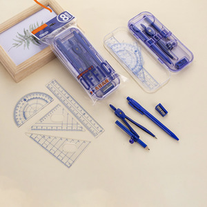 Juego de Compás de Alta Calidad para Estudiantes, Estilo Industrial, Kit de Matemáticas de 8 Piezas, Juego de Instrumentos Matemáticos, Juego de Geometría - Product Image 2