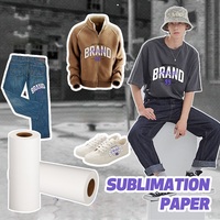 Papel de Transferencia Térmica por Sublimación Blanco de la Más Alta Calidad para Ropa - Secado Rápido, 98% de Tasa de Transferencia