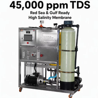 Usine de dessalement 500 LPH, machine de dessalement d'eau de mer, système de traitement de l'eau salée SWRO, unité compacte pour bateau, marine, île