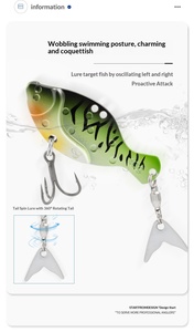 Set di 5 Esche Artificiali in Lega di Zinco <span class=keywords><strong>con</strong></span> Ganci per <span class=keywords><strong>Pesca</strong></span> in Fiume, Lago e Torrente - Product Image 5