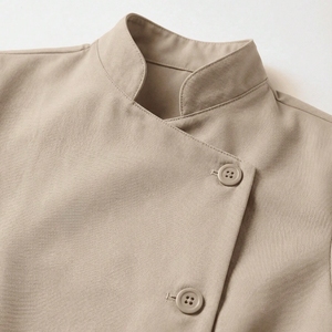 Uniforme d'été pour le personnel des hôtels et restaurants, <span class=keywords><strong>tenue</strong></span> de service de restauration à manches courtes à volants pour les employés, apparence <span class=keywords><strong>professionnelle</strong></span> - Product Image 5