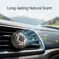 Désodorisant magnétique pour grille de voiture, diffuseur rechargeable en zinc pour aromathérapie et intérieur automobile