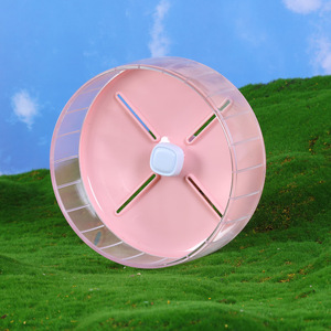 Roue de course silencieuse en ABS durable et écologique pour porcelets et hamsters, jouet de luxe mignon avec support - Product Image 6