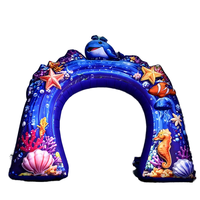 Nouvelle conception de stand gonflable pour événements, tente en forme d'arche de papillon, globe de neige, accessoires décoratifs pour les festivals de musique, décoration de scène
