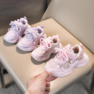 Chaussures de course pour bébés filles Ashkintel de 1 à 5 ans, printemps automne 2025, maille respirante, semelle souple, violet/rose - Product Image 4