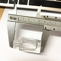 Flacon pulvérisateur de parfum en verre carré, 10ml, pulvérisateur classique rechargeable avec ampoule à Air