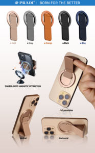 Ventas de fábrica Soporte magnético para teléfono de doble cara Agarre plegable ajustable Compatible con fundas MagSafe - Product Image 6