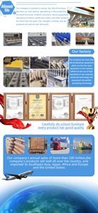 Escritorios de Lectura para <span class=keywords><strong>Biblioteca</strong></span>, Mesas para Sala de Lectura Escolar, Sencillas, Bonitas y de Buena Calidad - Product Image 6