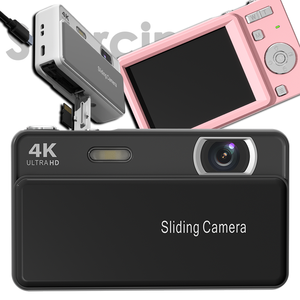 กล้องดิจิตอล Search Sourcingark 4K HD ความละเอียด 64MP พิกเซล ซูมออปติคอล 12 เท่า พร้อมแฟลช ถ่ายภาพ วิดีโอ หน้าจอเลื่อนได้ กล้องวีล็อกขนาดกะทัดรัด รุ่น M15 - Product Image 1