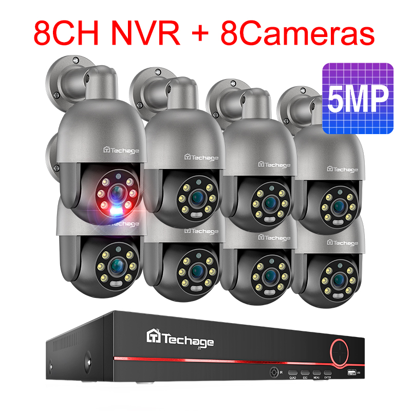 NVR 8 canaux 8 caméras 5MP