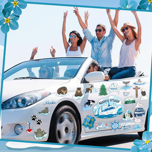 Aimants de réfrigérateur populaires sur le thème de l'Alaska pour les décorations de porte et les accessoires de fête de croisière - Product Image 3