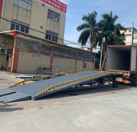 Rampe de chargement mobile à trois points, nouvelle, 8-10 tonnes, pour chariot élévateur, rampe de chargement de fourgon, niveleur de quai motorisé, rampes de cour pliantes en acier inoxydable