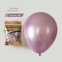 Grosir Pabrik Balon Lateks Metalik Ramah Lingkungan 18 Inch 10g Gaya Romantis Latar Belakang Dinding Pesta Ulang Tahun Wisuda