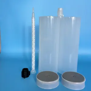 1500ml 1:1 cartouche intégrale à deux composants double récipient en plastique vide pour empêcher le reflux