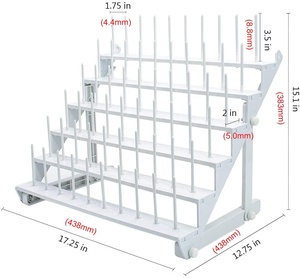 60 Spool Discussão Cone Stand/Rack Organizador para Costura e Bordado de Máquina