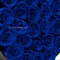 Vente en gros de boîte tactile authentique de 27 roses séchées conservées de luxe éternelle faite à la main fleurs éternelles immortelles pour la Saint-Valentin