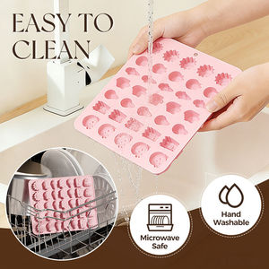 Molde de Silicona para Chocolate para Niños, Marca MUYULINS, 35 Cavidades, Multiformas, Grado Platino LFGB, Antiadherente, Libre de BPA - Product Image 4