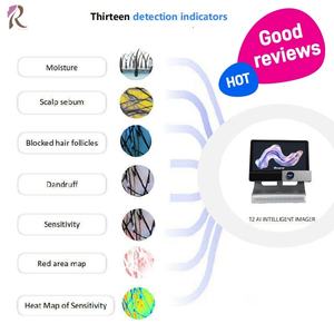 Analisador de Pele e Cabelo Detector de Couro Cabeludo (50x e 200x) Equipamento Portátil de Análise de Pele e Cabelo de 15,6 Polegadas - Product Image 3