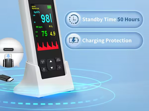 Oxymètres <span class=keywords><strong>de</strong></span> <span class=keywords><strong>pouls</strong></span> portables pour enfants et adultes, électroniques, rechargeables, compatibles avec les applications médicales, oxymètres <span class=keywords><strong>de</strong></span> <span class=keywords><strong>pouls</strong></span> pour nourrissons - Product Image 4