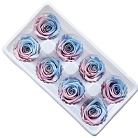 Rose éternelle faite à la main, 6 boîtes de matériel floral DIY pour la remise des diplômes, Noël, la fête des mères, la Saint-Valentin
