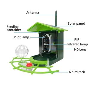 Mangeoire à <span class=keywords><strong>oiseaux</strong></span> à capture automatique à énergie solaire, en plastique, avec application d'identification par IA, station d'observation des <span class=keywords><strong>oiseaux</strong></span>, source d'alimentation de charge - Product Image 5
