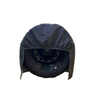 Housses de pneu de voiture en coton pvc avec logo personnalisé housse de protection de pneu de voiture facile à installer