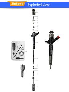 295900-0210 23670-30450 Injektor Bahan Bakar Diesel Common Rail untuk Toyota Hilux Pickup Fortuner SUV Hiace Van 2KD-FTV <span class=keywords><strong>2</strong></span>.5L D-4D - Product Image 6
