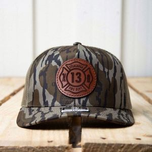 Custom Mens 6 Panel Camo Leather Patch Logo Gorras Mesh <b>Snap</b> Back Richardson 112 Trucker <b>Cap</b> Hat - Product Image 1