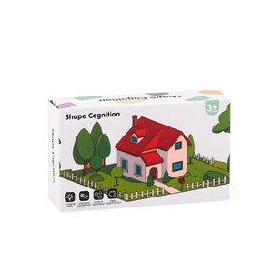 Early Spatial <strong>Thinking</strong> Educational Toy Kids Shape Matching Puzzle Board Game with Transparent <strong>Cards</strong> and Logic Challenges - Product Image 4