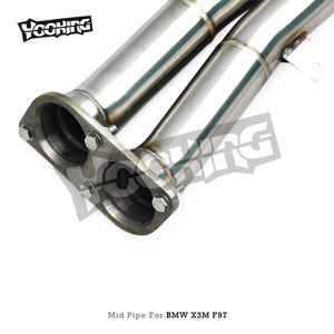 ท่อไอเสียกลางแบบ Bolt-on ขนาด 2.75 นิ้ว รุ่น <span class=keywords><strong>Z</strong></span>/X สำหรับ BMW X3M/X4M F97/F98 3.0T ปี 2019-2023 ท่อไอเสียกลางสำหรับรถแข่ง/ใช้งานทั่วไป - Product Image 4