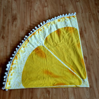 Serviette de plage ronde 150 cm, châle, tapis imprimé en microfibre, serviettes de douche, serviette de plage cercle bohème