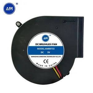 12v 24v Dc fırçasız su geçirmez Fan eksenel akış üfleyici 9733 97x33mm Dc hava fanı