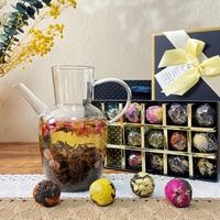 Thé en fleurs artisanal en forme d'œuf, thé chinois parfumé aux fleurs, thé aux herbes naturel pour la santé, emballage en coffret cadeau, vente en gros
