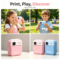 Kamera Instan Anak 48MP 2.4" IPS 1080P Cetak Thermal Tipe-C 1500mAh Kamera Anak MP3 Permainan Bawaan Dukungan Kartu TF 128GB