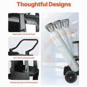 OEM/ODM Meilleures ventes Chariot universel à quatre roues en métal Options entièrement personnalisables pour usage industriel et garage GARWMW000 - Product Image 5